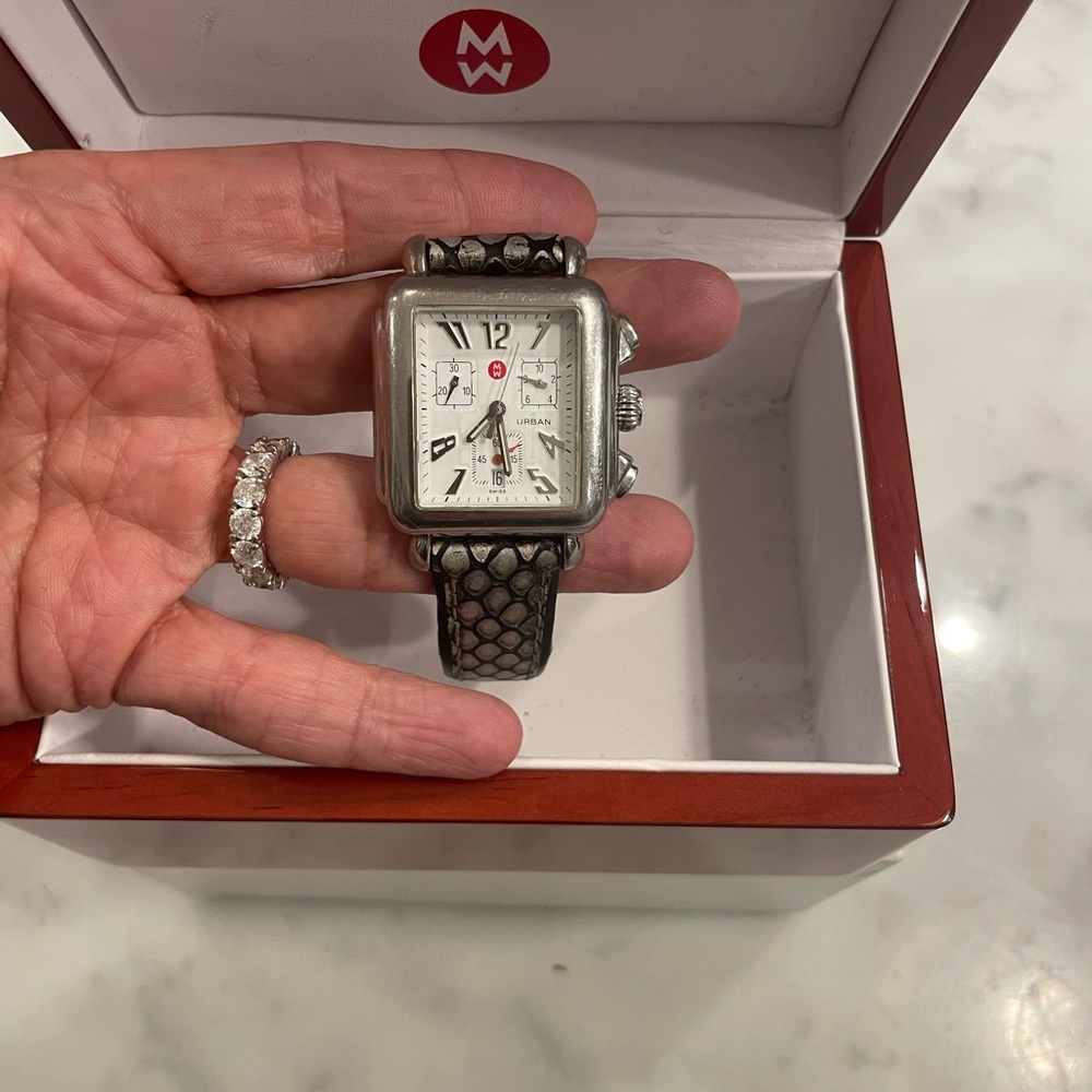 Michele urban deco watch